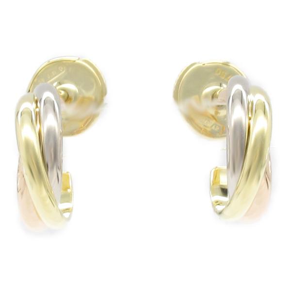 Cartier カルティエ　トリニティ　ピアス Cartier】Trinity トリニティ ピアス ホワイト＆ピンクGold
