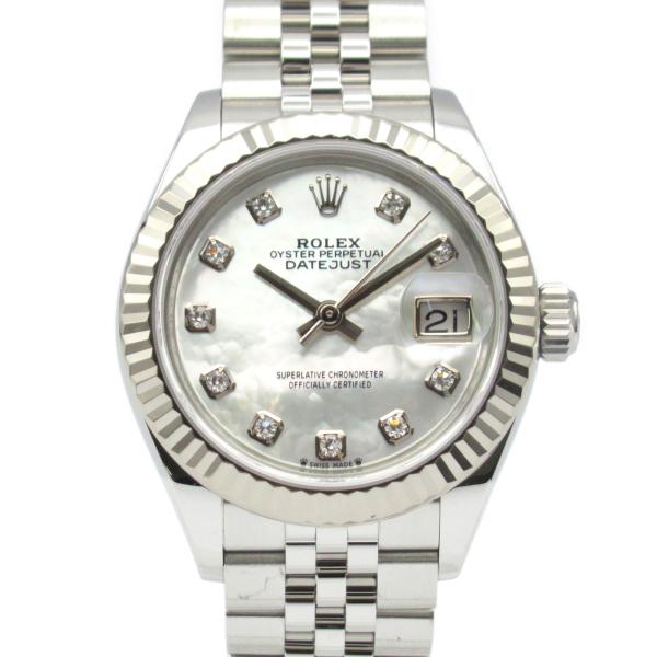 ロレックス ROLEX デイトジャスト 20Pダイヤベゼル/10Pダイヤ NP 腕時計 時計 K18WG（ホワイトゴールド） ステンレススチール ダイヤモンド / K18WG（ホワイトゴールド） / ステンレススチール メンズ レディース グレー系 / シルバー系 278344RBR 【中古】 179383NG ROLEX（ロレックス） デイトジャスト 10Pダイヤ/ベゼルダイヤ