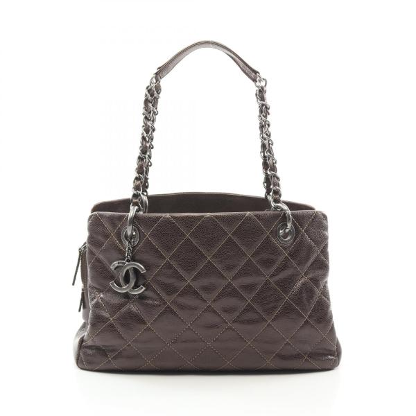 CHANEL シャネル マトラッセ ブランドオフ レザー トートバッグ 中古  