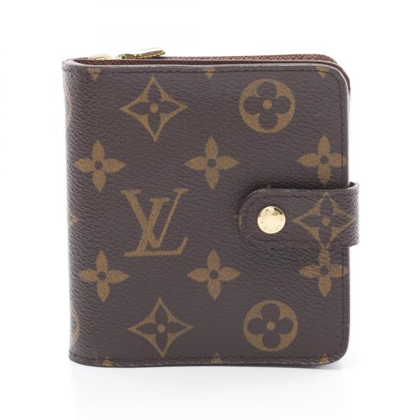 ルイヴィトンモノグラム　コンパクトジップ　折り財布　2つ折 LOUIS VUITTON（ルイ・ヴィトン） コンパクトジップ モノグラム