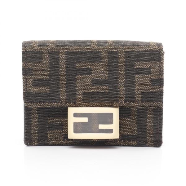 FENDI フェンディ 三つ折り財布 バゲット ズッカ FENDI（フェンディ） バゲット ズッカ ブランドオフ キャンバス 三