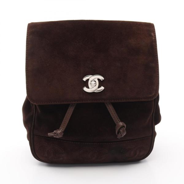 CHANEL シャネル ココマーク ブランドオフ スウェード リュックサック