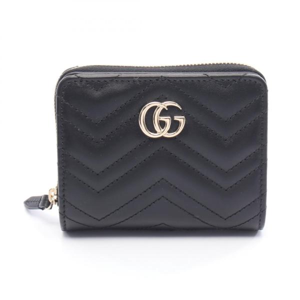 GUCCI（グッチ） GGマーモント ブランドオフ レザー 二つ折り財布