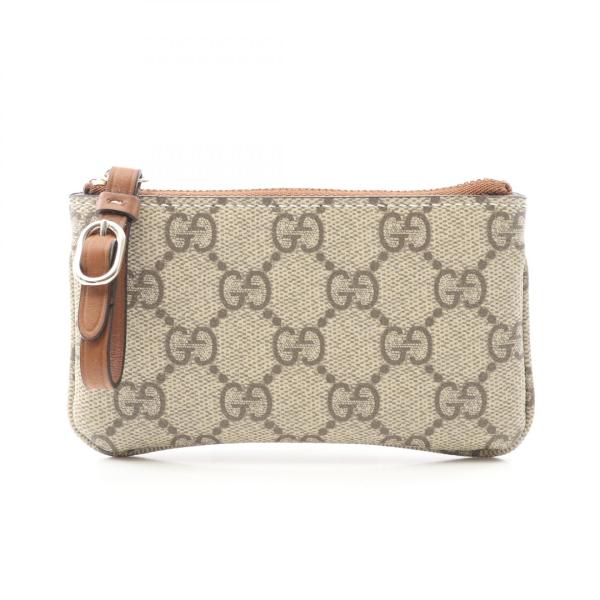 GUCCI（グッチ） GGエンブレム キーポーチ ブランドオフ レザー コイン