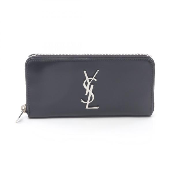 SAINT LAURENT PARIS 長財布 ブラック サンローランパリ モノグラム ラウンド長財布 ブランドオフ SAINT