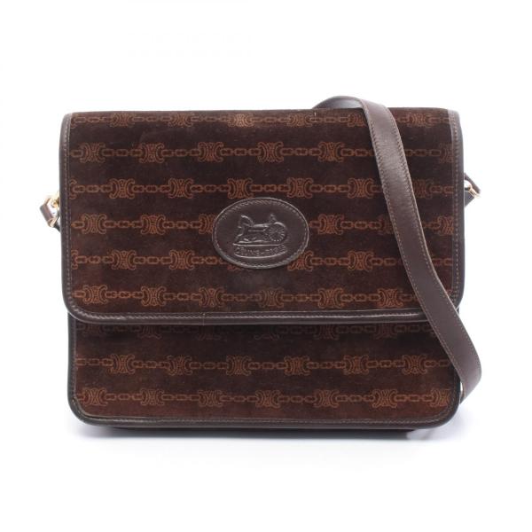 CELINE（セリーヌ） マカダム ブランドオフ スウェード ショルダー