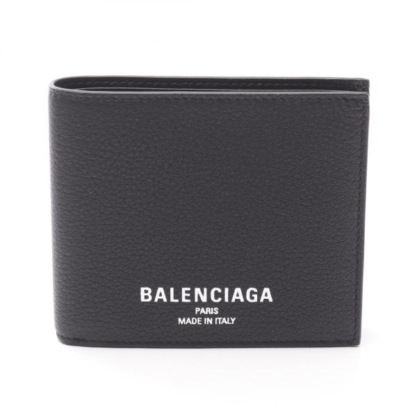 バレンシアガ BALENCIAGA Credit スクエア フォールデッドウォレット 二つ折り財布 財布 レザー メンズ レディース ブラック系 8119102ABV01000 【新品】 mike-museum_2101219489278