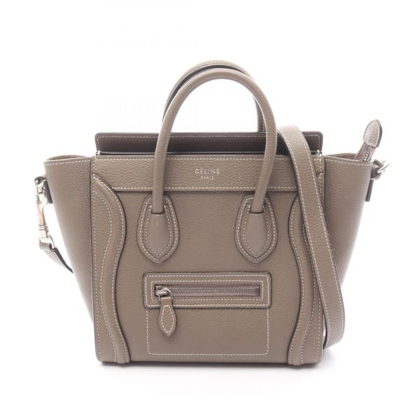 CELINE（セリーヌ） ラゲージ ナノショッパー ブランドオフ レザー