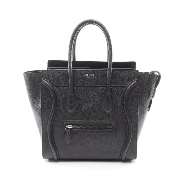 レザートートバッグ セリーヌ　ラゲージマイクロショッパー CELINE（セリーヌ） ラゲージ マイクロショッパー ブランドオフ レザー