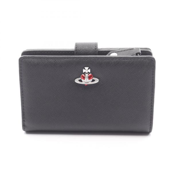 ヴィヴィアンウエストウッド Vivienne Westwood ZIP CARD WALLET オーブ 二つ折り財布 財布 サフィアーノレザー レディース ブラック系 51080028L0040N402 【新品】 ヴィヴィアンウエストウッド ZIP CARD WALLET オーブ ブランドオフ