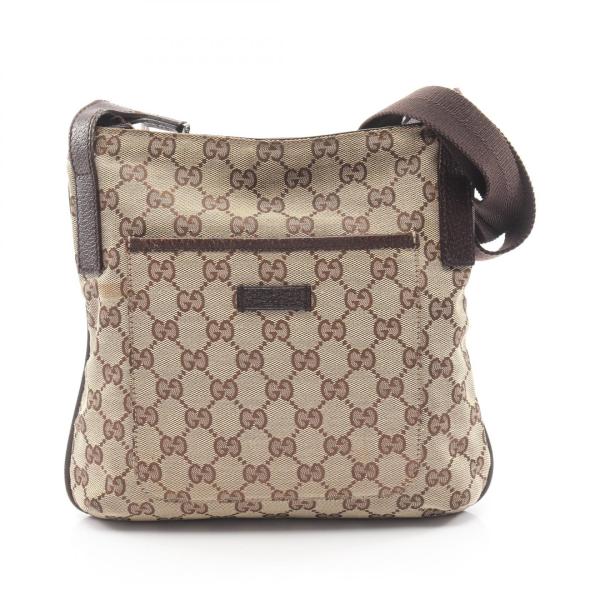 美品✨GUCCI グッチ　ショルダーバッグ　gg柄　キャンバンス　131236 GUCCI（グッチ） 爆買 GGキャンバス ブランドオフ キャンバス