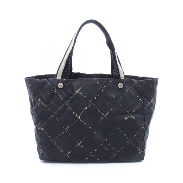 美品 シャネル 旧トラベルライン トートバッグ ナイロン 黒 廃盤 希少 CHANEL（シャネル） 旧トラベルライン ブランドオフ ナイロン トート