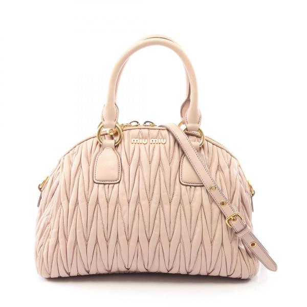 ミュウ マテラッセ 2WAY ブランドオフ Miu レザー ハンドバッグ ナッパ