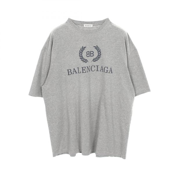 BALENCIAGA - 美品 バレンシアガ BBロゴ Tシャツ サイズ：XS 504156 コットン レディース BALENCIAGA 【1-0202293】 BALENCIAGA（バレンシアガ） BBロゴプリント クルーネック ブランド