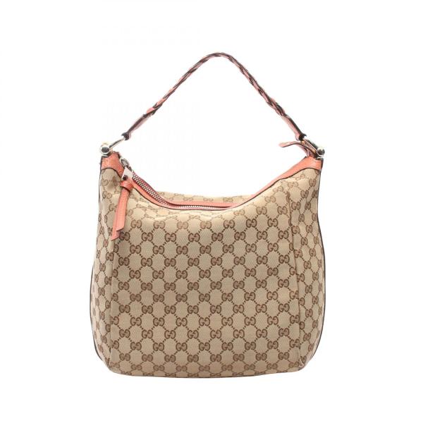 【美品】グッチ ショルダーバッグ GG キャンバス ボックス GUCCI（グッチ） GGキャンバス ブランドオフ キャンバス ショルダー