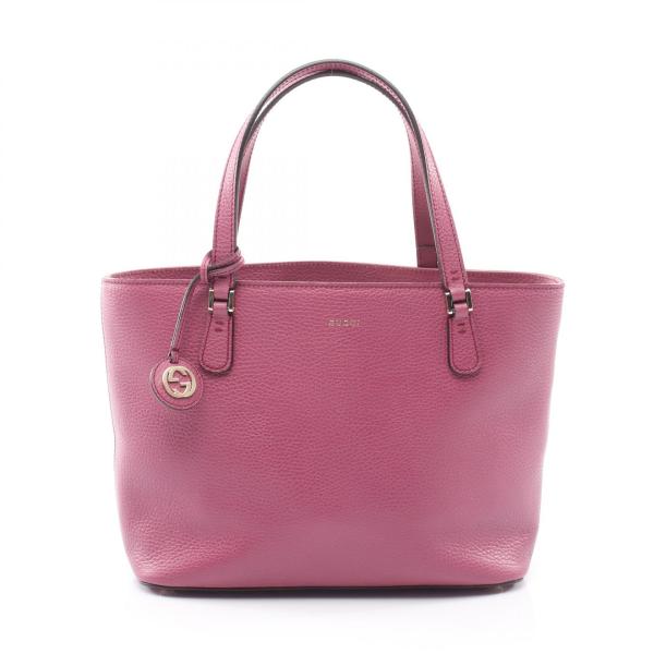GUCCI（グッチ） インターロッキングG ブランドオフ レザー トート