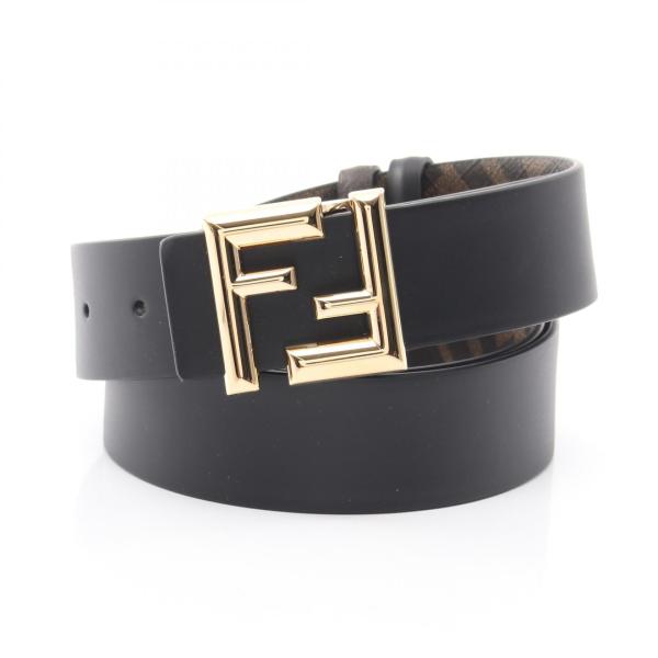 FENDI（フェンディ） ラウンド FFベルト ズッカ リバーシブル ブランド