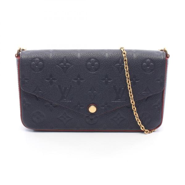 ◆美品◆ルイヴィトン ポシェット クレ モノグラム アンプラントマリーヌルージュ LOUIS VUITTON（ルイ・ヴィトン） ポシェット フェリシー モノグラム
