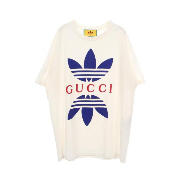 GUCCI（グッチ） × adidas トレフォイル ブランドオフ コットン 半袖T 
