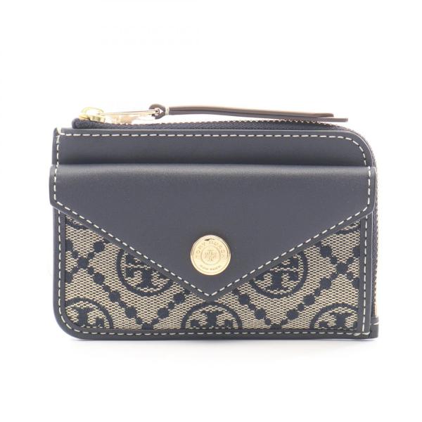 えいりあん美品TORY BURCH ケース キーリング付き ブラック TORY BURCH（トリーバーチ） Tモノグラム カードケース キーリング付き