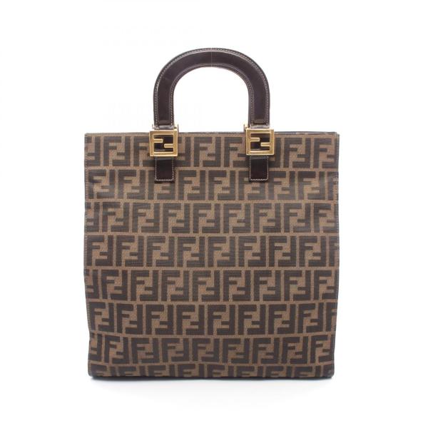 FENDI（フェンディ） ズッカ ブランドオフ キャンバス トートバッグ