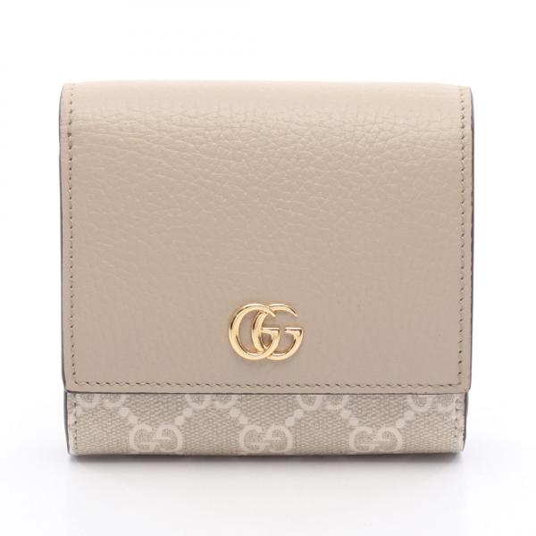 GUCCI（グッチ） GGマーモント ブランドオフ レザー 二つ折り財布