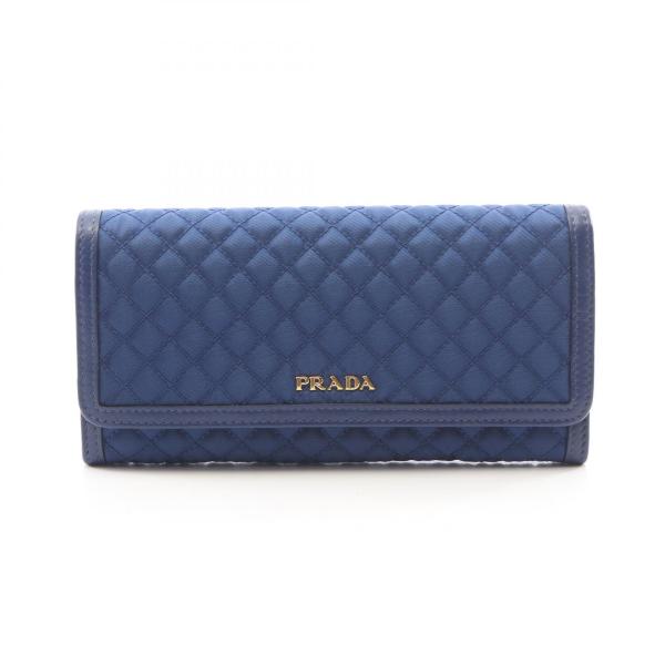 PRADA（プラダ） キルティング ブランドオフ ナイロン 二つ折り長財布