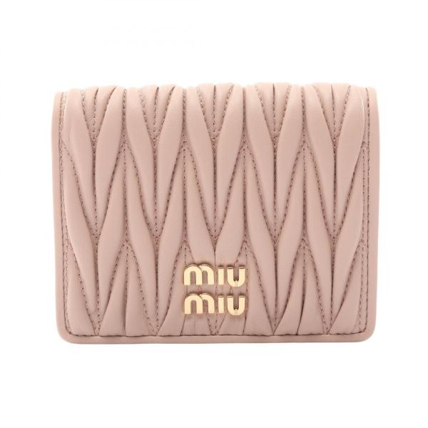 ミュウ MATELASSE'MIU マテラッセ ブランドオフ Miu レザー 二つ折り
