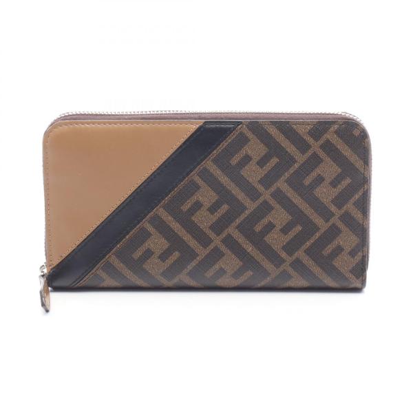 FENDI（フェンディ） ダイアゴナル ズッカ ブランドオフ レザー