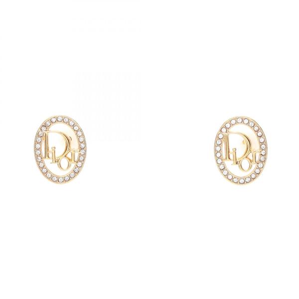 ディオール Dior Oblique ブランドオフ GP（ゴールドメッキ） ピアス