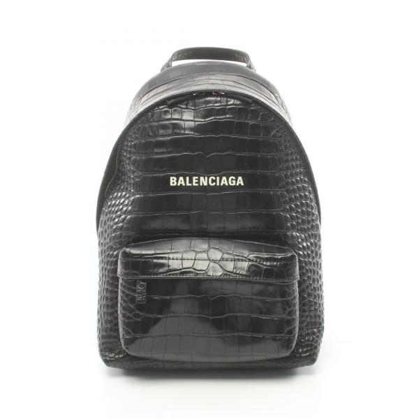 【美品】バレンシアガ エブリデイ バックパック レザー リュック ブラック mike-museum_2104102263122