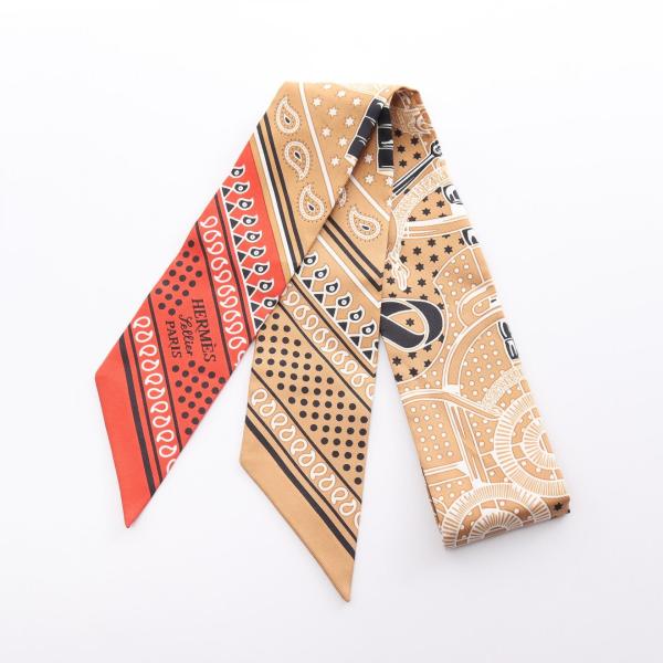 HERMESエルメス　ツイリー　エプロンドールバンダナ　シルクリボンスカーフ HERMES（エルメス） ツイリー エプロン ドール バンダナ リボン