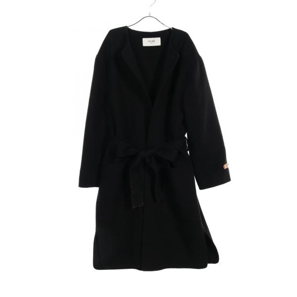 セリーヌ CELINE バスローブ 衣料品 アウター カシミヤ レディース ブラック系 【中古】 CELINE（セリーヌ） バスローブ ブランドオフ カシミヤ その他コート