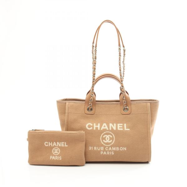 CHANEL（シャネル） ドーヴィル スモール ブランドオフ キャンバス 