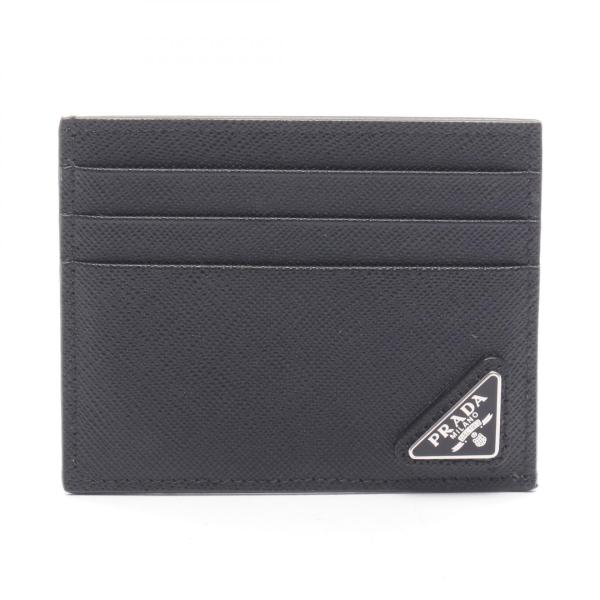 PRADA（プラダ） トライアングルロゴ ブランドオフ レザー カード