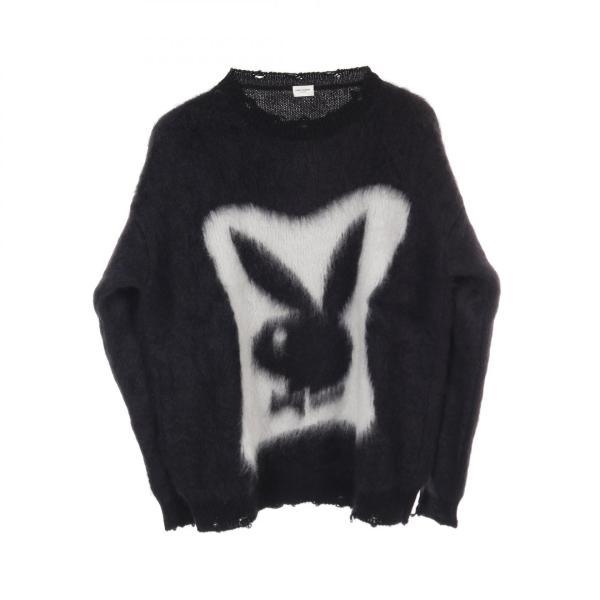 SAINT LAURENT プレイボーイ ニットセーター XS サンローランパリ SAINT LAURENT PARIS × PLAYBOY ブランドオフ その他