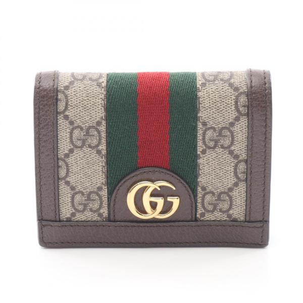 GUCCI（グッチ） オフィディア GGスプリーム ブランドオフ レザー 二