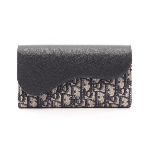 ディオール サドル オブリーク ブランドオフ Dior キャンバス 二つ折り