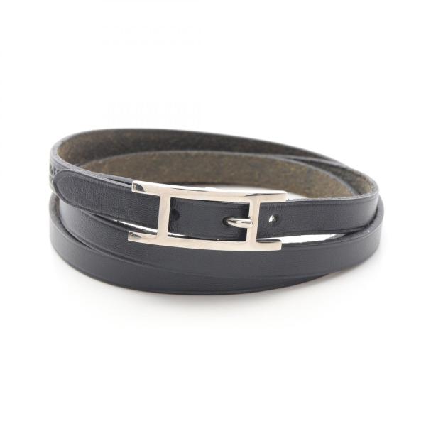 HERMES（エルメス） アピ3 ロング ブランドオフ レザー ブレスレット