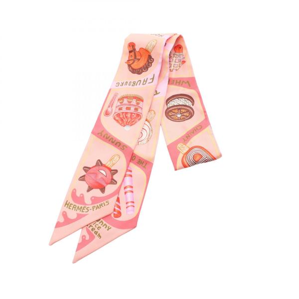 HERMES エルメス ツイリー Funny Ice Cream ブランドオフ シルク  