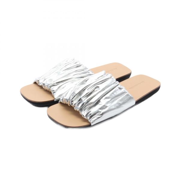 中古【JIL SANDER】ジルサンダー レザー サンダル ソフトピンク 23.5