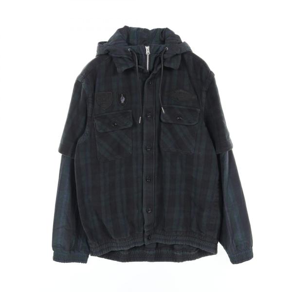 ジャケット・アウター sacai Gonz Multi Patch Plaid Hoodie sacai sacai Gonz Multi Patch Plaid Hoodie | REVERSIBLE