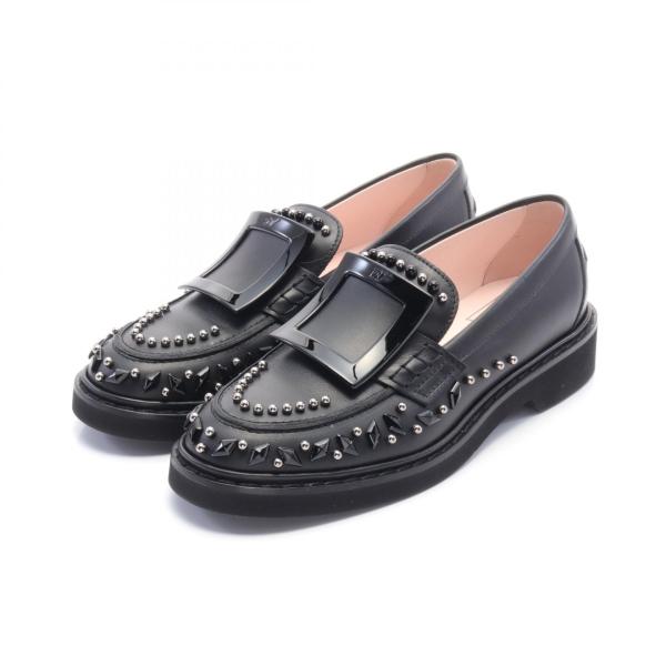 美品　ロジェヴィヴィエ　ROGER VIVIER ローファー　黒 ロジェ ヴィヴィエ ヴィヴ レンジャー ブランドオフ Roger Vivier