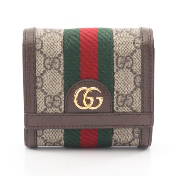 GUCCI グッチ 2つ折り財布 オフィディア GG スプリーム GUCCI（グッチ） オフィディア GGスプリーム ウォレット ブランドオフ