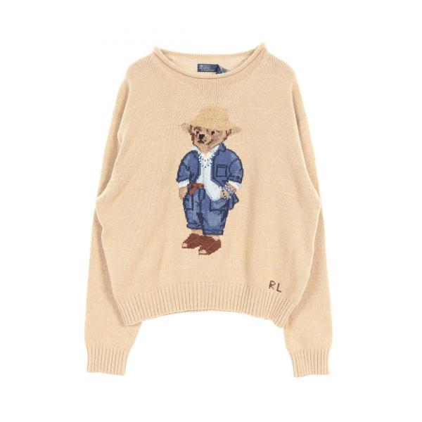 未使用 ポロベア コットンセーター ポロラルフローレン シルクM 美品ポロベア コットンセーター ポロラルフローレン シルク 刺繍 S