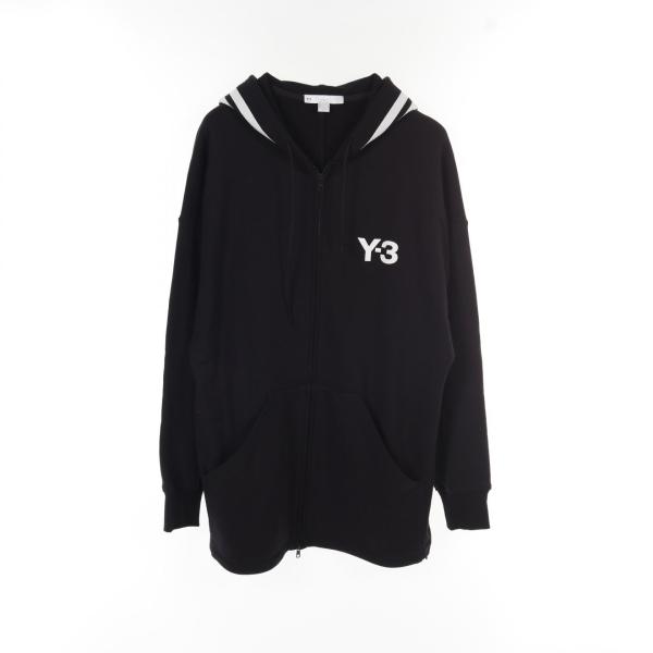 美品 Y-3 ワイスリー アディダス パーカー フーディ ネイビー M 正規品 ワイスリー Y-3 × adidas ブランドオフ コットン パーカー 中古 メンズ