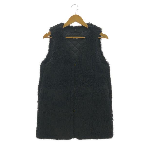 ザリラクスザリアルマッコイズ THE RERACS 20FW-RECT-134L-UASP ボア ベスト ブラック ベスト 衣料品 トップス ウール メンズ レディース ブラック系 【中古】 ザリラクスザリアルマッコイズ 20FW-RECT-134L-UASP ボア ベスト