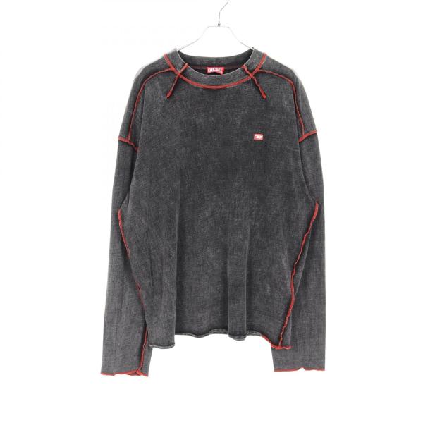 【DIESEL】T-WEEK-LS ブランドオフ コットン カットソー　BTS DIESEL（ディーゼル） T-WEEK-LS ブランドオフ コットン カットソー