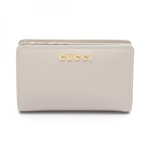 GUCCI（グッチ） SCRIPT スクリプト ブランドオフ レザー 二つ折り財布