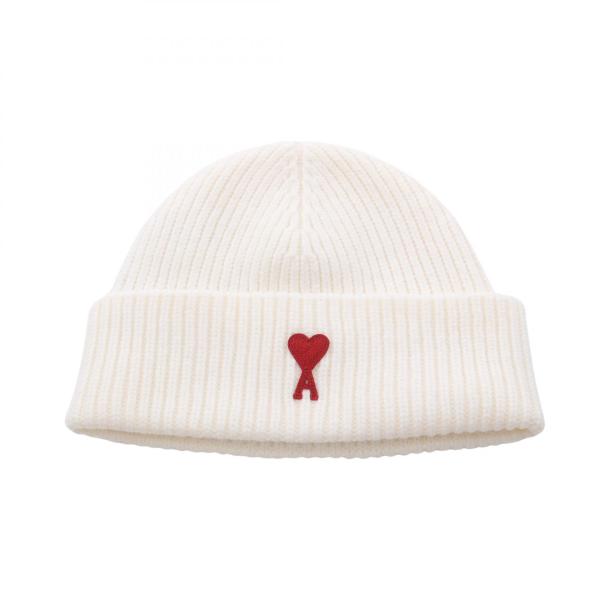 アミ ハートロゴ ブランドオフ AMI ウール ニットキャップ 中古 メンズ